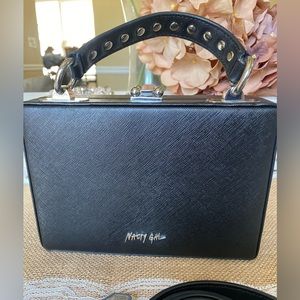 NWOT Nasty Gal Black Crossbody Studded Box Bag /Shoulder Bag/crossbodyBag